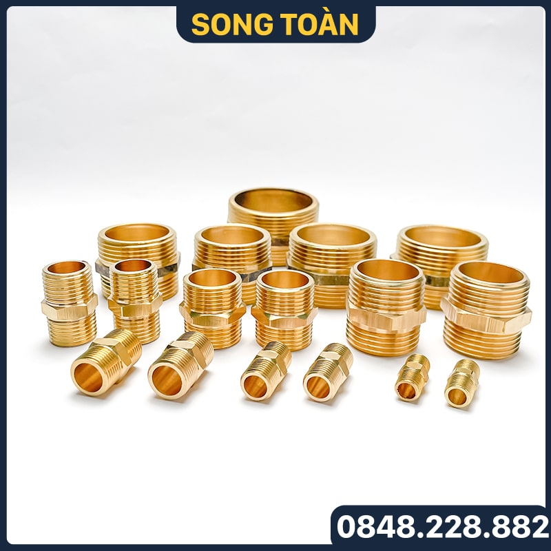 kep-deu-man-hai-dau-ren-ngoai-dong-thau-brass-straight-reducers-connectors-tai-song-toan-15 Kép Dài 70mm, 2 Ren Ngoài 21 - 1/2 Inch - DN 15, Man 7 Cm – Chất Liệu Đồng Thau